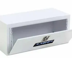 LUND 48-Inch Flush Mount Truck Tool Box Mid Size Single Lid Steel White
